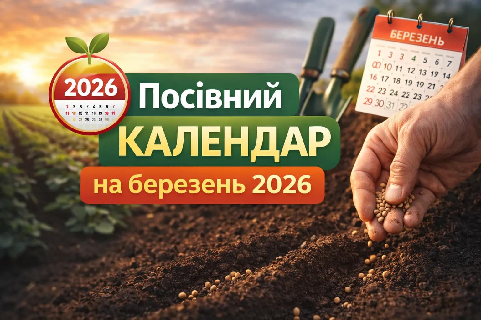 Посівний календар на березень 2026 - RODA.Media